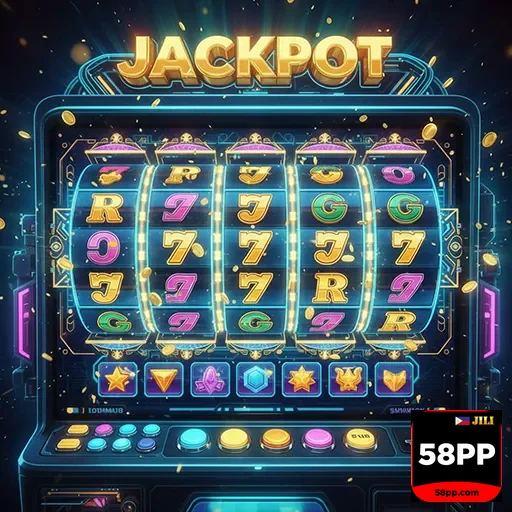 Mobile player enjoying live slot games on 58pp